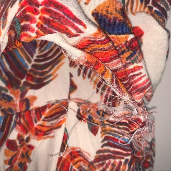 Free People Hot Tropics Floral Cropped Wide Leg Jumpsuit 2 - Picture 13 of 13